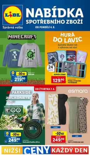 Lidl katalog v Blansko | Top nabídky pro šetrné zákazníky | 2025-07-31T00:00:00.000Z - 2025-08-10T00:00:00.000Z
