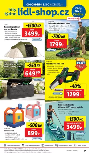 Lidl katalog v Hradec Králové | Hity týdne se slevou až 1 500 Kč | 2025-07-31T00:00:00.000Z - 2025-08-10T00:00:00.000Z