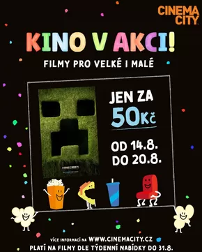 Cinema City katalog v Zlín | Kino V Akci! | 2025-08-11T00:00:00.000Z - 2025-08-31T00:00:00.000Z