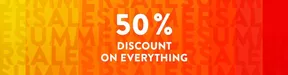 50% Discount on everything