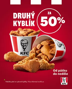 KFC katalog v Praha | Druhý Kyblík za 50% | 2025-08-22T00:00:00.000Z - 2025-08-24T00:00:00.000Z