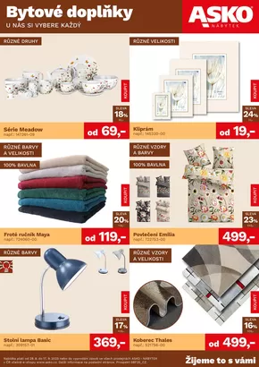 Asko katalog v Mladá Boleslav | ASKO NÁBYTEK - Bytové doplňky za skvělé ceny | 2025-08-28T00:00:00.000Z - 2025-09-17T00:00:00.000Z