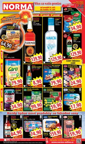 Norma katalog v České Budějovice | Skvělé slevy na vybrané produkty | 2025-09-08T00:00:00.000Z - 2025-09-14T00:00:00.000Z