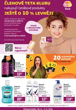 Teta katalog v Praha | Teta klubový leták č. 18 - 2025 | 2025-09-02T00:00:00.000Z - 2025-09-09T00:00:00.000Z