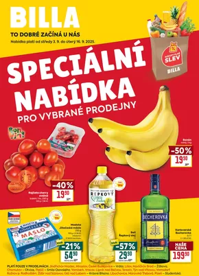 Billa katalog v Litvínov | Billa Speciální nabídka: vybrané prodejny | 2025-09-03T00:00:00.000Z - 2025-09-16T00:00:00.000Z