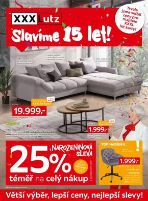 XXXLutz katalog v Černošice | Sleva 25 % na téměř celý nákup | 2025-09-01T00:00:00.000Z - 2025-09-14T00:00:00.000Z
