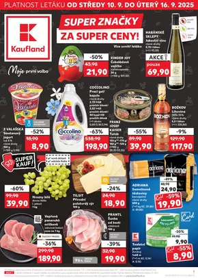 Kaufland katalog v Žďár nad Sázavou | Kaufland leták | 2025-09-10T00:00:00.000Z - 2025-09-16T00:00:00.000Z