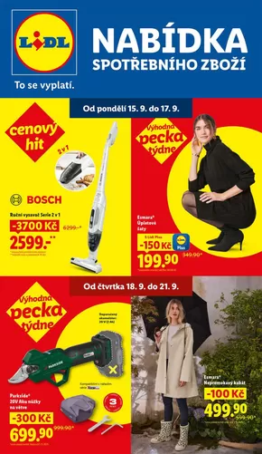 Lidl katalog v Plzeň | Top nabídky a slevy | 2025-09-11T00:00:00.000Z - 2025-09-21T00:00:00.000Z