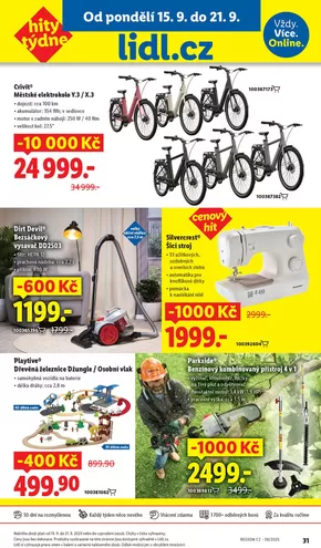 Lidl katalog v Moravská Třebová | Hity týdne se slevou až 10 000 Kč | 2025-09-11T00:00:00.000Z - 2025-09-21T00:00:00.000Z