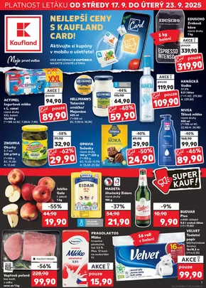 Kaufland katalog v Roudnice nad Labem | Kaufland leták | 2025-09-17T00:00:00.000Z - 2025-09-23T00:00:00.000Z