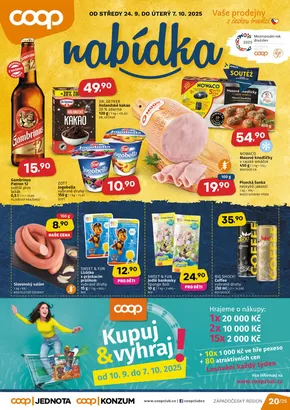 Coop katalog v Kralovice | Naše nejlepší nabídky pro vás | 2025-09-24T00:00:00.000Z - 2025-10-07T00:00:00.000Z