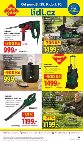 Lidl katalog v Břeclav | Hity týdne se slevou až 900 Kč | 2025-09-25T00:00:00.000Z - 2025-10-05T00:00:00.000Z
