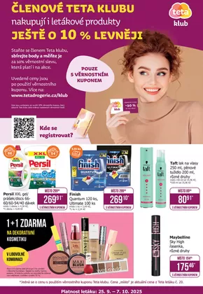 Teta katalog v Pelhřimov | Teta klubový leták č. 20 - 2025 | 2025-09-25T00:00:00.000Z - 2025-10-07T00:00:00.000Z