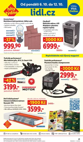Lidl katalog v Kolín | Hity týdne se slevou až 3000 Kč | 2025-10-02T00:00:00.000Z - 2025-10-12T00:00:00.000Z