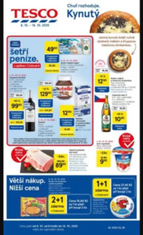 Tesco katalog v Bučovice | Top nabídky a slevy | 2025-10-08T00:00:00.000Z - 2025-10-14T00:00:00.000Z