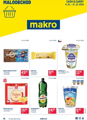 Makro katalog v Most | Maloobchod | 2025-10-08T00:00:00.000Z - 2025-10-21T00:00:00.000Z