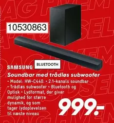 Soundbar med trådløs subwoofer