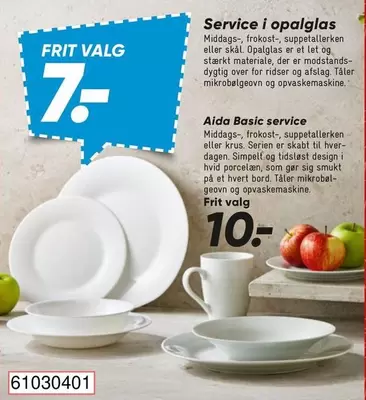 Service i opalglas, Aida Basic service