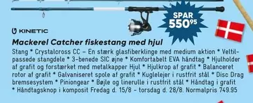 Catcher fiskestang med hjul