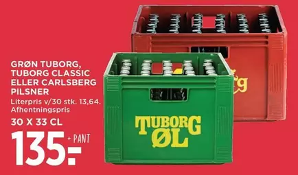 Carlsberg - TUBORG CLASSIC, CARLSBERG PILSNER