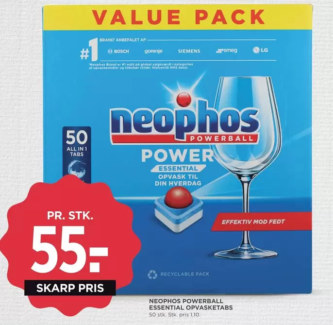 Bosch - POWERBALL POWER ESSENTIAL OPVASKETABS