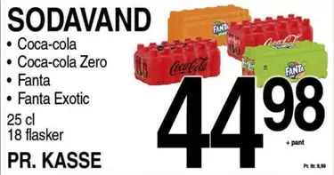 Coca Cola - Coca-cola, Coca-cola Zero, Fanta, Fanta Exotic