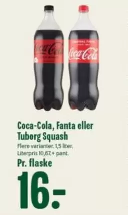 Coca Cola - Fanta eller Tuborg Squash