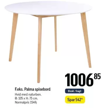 Palma spisebord