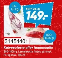 Kalveculotte eller lammekølle