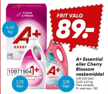 Blossom - Essential eller Cherry  vaskemiddel