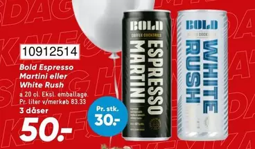 Espresso Martini eller White Rush