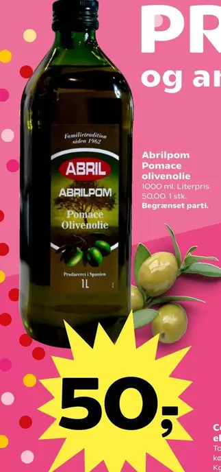 Pomace olivenolie