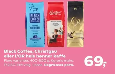 Java - Black Coffee, Christgau eller L'OR hele bønner kaffe