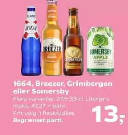 Grimbergen - Breezer,  eller Somersby
