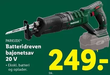 Batteridreven bajonetsav 20 V