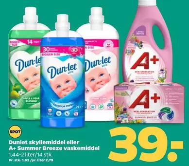 Blossom - skyllemiddel eller A+ Summer Breeze vaskemiddel