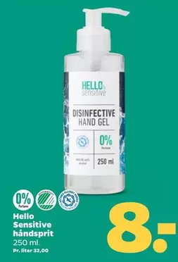 Sensitive håndsprit