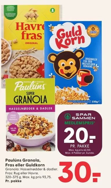 Granola - , Fras eller Guldkorn