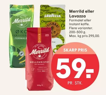 Bio - Merrild eller Lavazza
