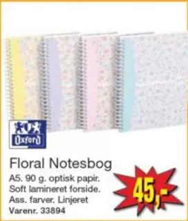Floral Notesbog