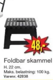 Foldbar skammel