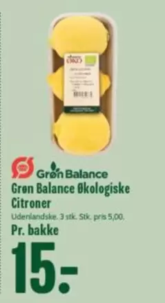 Gren Balance Økologiske Citroner