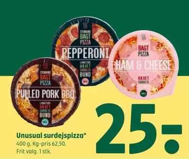 Unusual surdejspizza