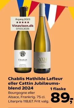 Chablis Mathilde Lafleur eller Cattin Jubilæums-blend 2024