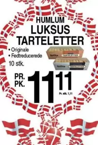 LUKSUS TARTELETTER