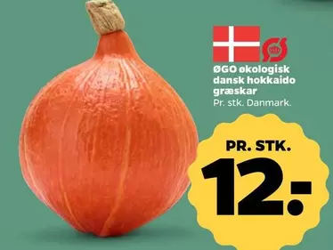 økologisk dansk hokkaido græskar