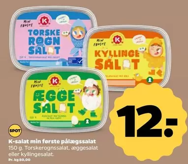 K-salat min første pålægssalat
