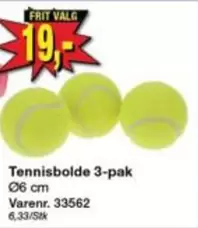 Tennisbolde 3-pak