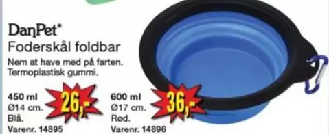 Foderskål foldbar