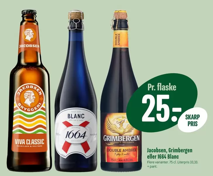 Grimbergen - Jacobsen,  eller 1664 Blanc